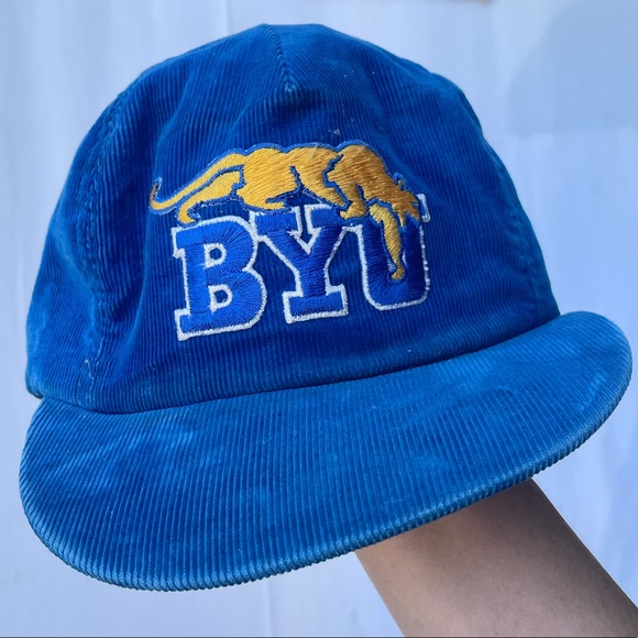 Vintage Accessories Vintage Corduroy Byu Cap Poshmark